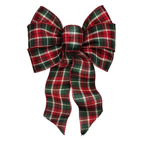 HOLIDAY TRIMS Bow Holiday Cheer Asst 7 Loop 6126